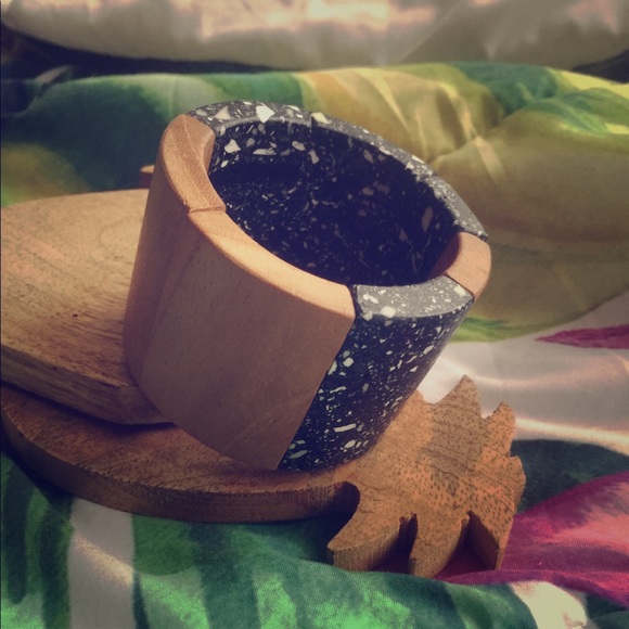 Handcrafted Wood and Resin Bracelet - Picture 1 of 4